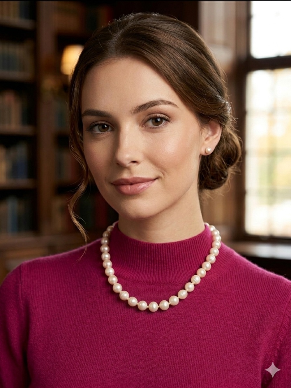 Classic Pearl Necklace in White
